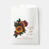 フローラ素朴新郎新婦サンキューウェディングパーティー フェイバーバッグ (正面)