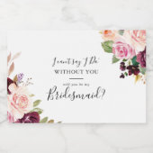 フローラ素朴植物性花嫁の提案 スパークリングワインラベル (シングルラベル)