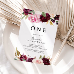 フローラ素朴植物生誕生会 招待状