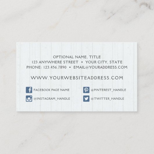 フローラ素朴牛スカルボホシックソーシャルネットワーク 名刺 (裏面)