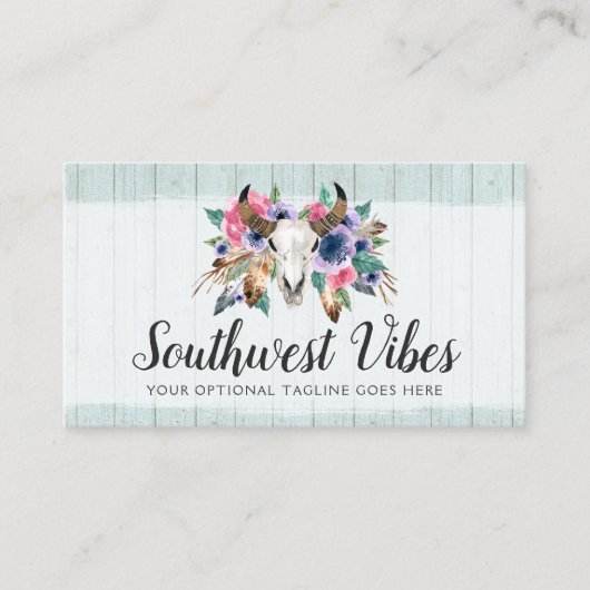 フローラ素朴牛スカルボホシックソーシャルネットワーク 名刺 (正面)