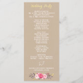 フローラ素朴牡丹&ディアアントラー結婚式 プログラム (裏面)