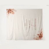 フローラ素朴秋の結婚式フォトブース背景 タペストリー (正面(横))