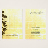 フローラ素朴秋ぼほヘアクリップ表示カード (正面&裏面)