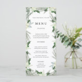 フローラ素朴秋ウィンターウェディングメニューカード メニュー (スタンド正面)