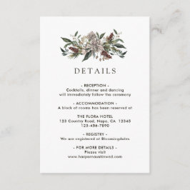 フローラ素朴秋ウィンターウェディング詳細 エンクロージャーカード