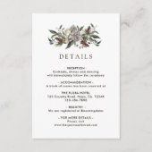 フローラ素朴秋ウィンターウェディング詳細 エンクロージャーカード (正面)