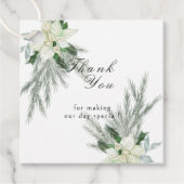 フローラ素朴秋ウィンターウェディング フェイバータグ (正面)