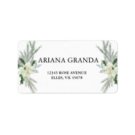 フローラ素朴秋ウィンターウェディング ラベル