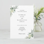 フローラ素朴秋ウィンターウェディング 招待状 (スタンド正面)