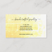 フローラ素朴秋ボホボヘミアンシックな花 名刺 (裏面)