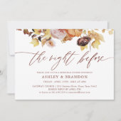 フローラ素朴秋リハーサルディナー招待状 招待状 (正面)