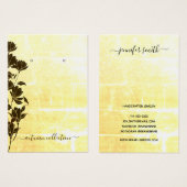 フローラ素朴秋保イヤリング表示カード (正面&裏面)