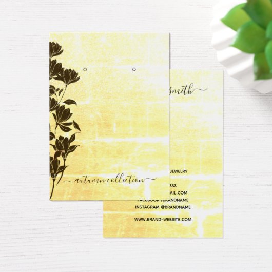 フローラ素朴秋保イヤリング表示カード (デスク)