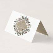 フローラ素朴秋冬季ウェディングテーブル座席表 (裏面)