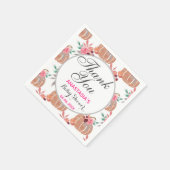 フローラ素朴秋秋サンキューベイビーシャワー スタンダードカクテルナプキン (角)