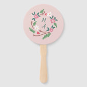 フローラ素朴紋付き紋章 ハンドファン (正面)