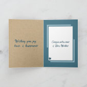 フローラ素朴結婚おめでとう青 カード (内部)