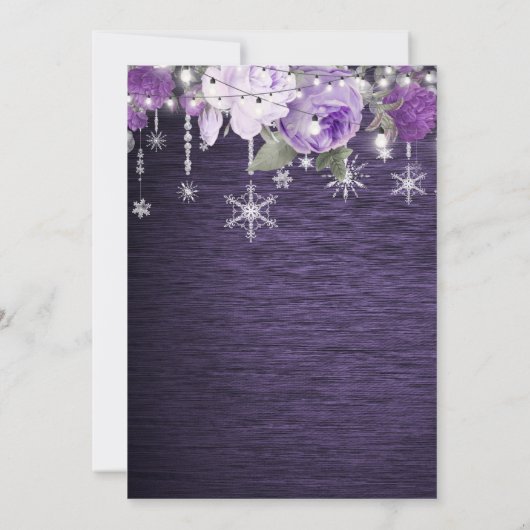 フローラ素朴結婚式に日付の招待を保存 案内状 (裏面)