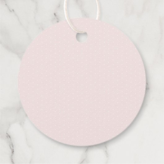 フローラ素朴結婚式の引き出物サンキューラウンド フェイバータグ (裏面)