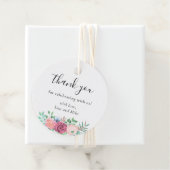 フローラ素朴結婚式の引き出物サンキューラウンド フェイバータグ (インサイチュ)