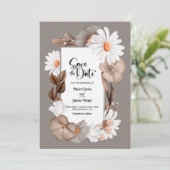 フローラ素朴結婚式の日付の保存 セーブザデート (スタンド正面)