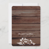 フローラ素朴結婚式招待状 招待状 (裏面)