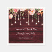 フローラ素朴結婚木 スタンダードカクテルナプキン (正面)