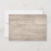 フローラ素朴結婚〔雄ジカの〕枝角のパーソナライズされたRSVP 出欠カード (裏面)