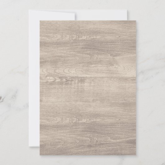 フローラ素朴結婚〔雄ジカの〕枝角パーソナライズされたフォーマルs 招待状 (裏面)