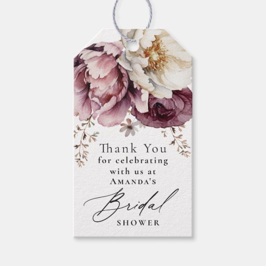 フローラ素朴豊かにありがとう ギフトタグ (正面)