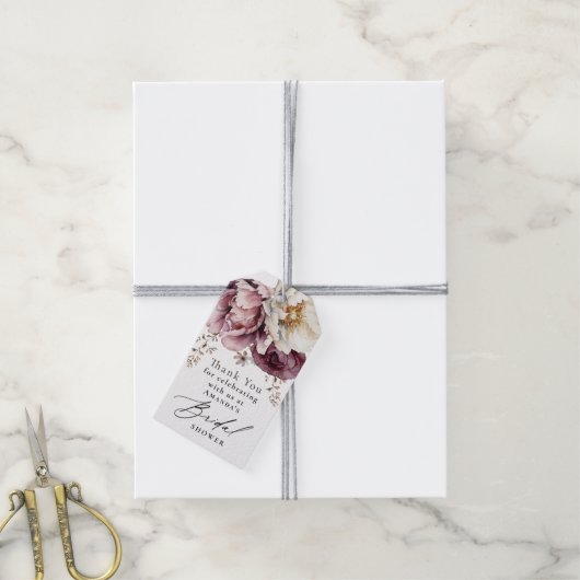 フローラ素朴豊かにありがとう ギフトタグ (より糸付き)