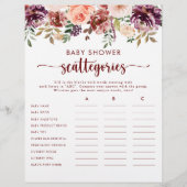 フローラ素朴赤ちゃんシャワースキャッタゴリーゲーム (正面)