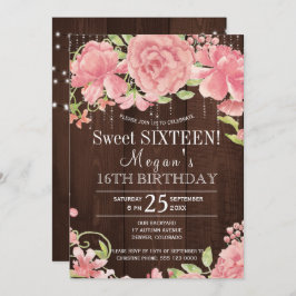 フローラ素朴赤面オナシsweet sixteen 招待状