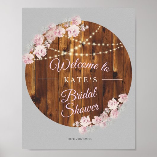 フローラ素朴軽弦木造ブライダルシャワー ポスター (正面)