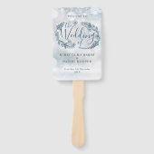 フローラ素朴雪の冬の結婚式 ハンドファン (正面)