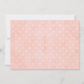 フローラ素朴飼育動物赤ちゃんシャワー招待状 招待状 (裏面)