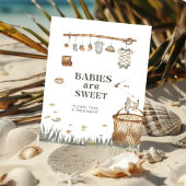 フローラ素朴魚釣りベビーは甘い赤ちゃんシャワー ポスター