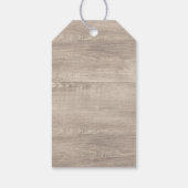 フローラ素朴〔雄ジカの〕枝角ウッドズ結婚サンキュー ギフトタグ (裏面)