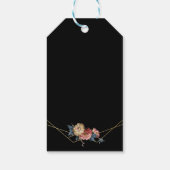 フローラ素朴Magnoliaストリングラ感謝していイト ギフトタグ (裏面)