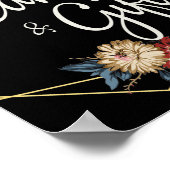 フローラ素朴Magnolia String Lightsカード&ギフト ポスター (角)