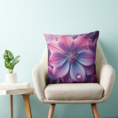 フローラ紫とピンクの薄紫の花 クッション (椅子)