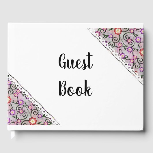 フローラ紫と白フェイクレース国 ゲストブック (正面)