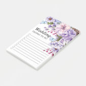 フローラ紫の水色をリストする結婚には ポストイット (アングル)