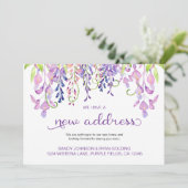 フローラ紫の藤の新しいアドレス移動 案内状 (スタンド正面)