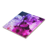 フローラ紫ピンクの花写真撮影はっきりした タイル (側面)