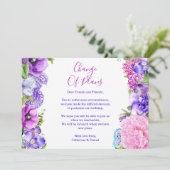 フローラ紫ペイズリー延期計画の変更 案内状 (スタンド正面)