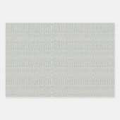 フローラ紫色のクレマチスのパターン切り離しギフト ラッピングペーパーシート (正面3)