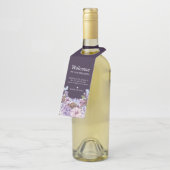 フローラ紫色の水結婚色の歓迎 ボトルネックタグ (アングル)