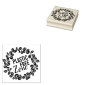 フローラ紫色の花の緑の葉プラスチックフリー ラバースタンプ (押印)